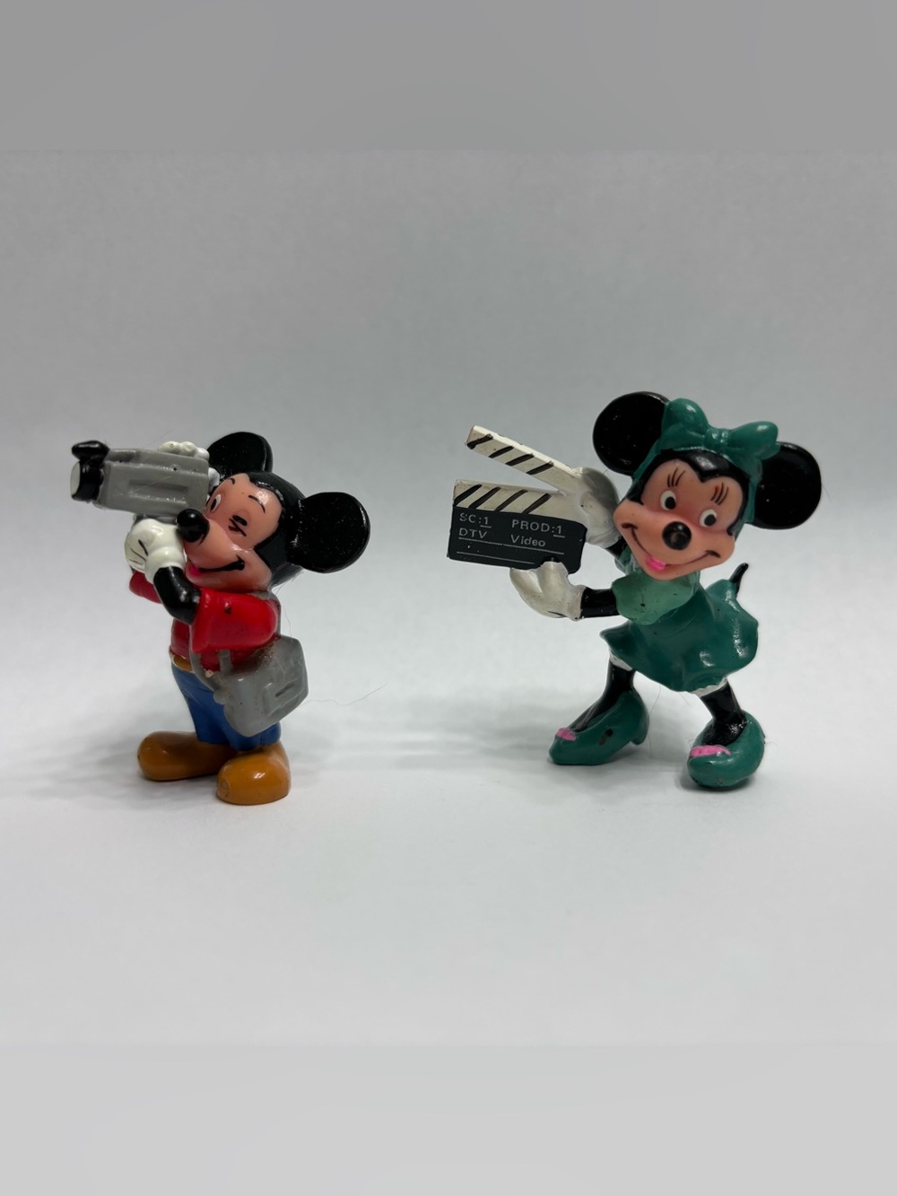 Rare 1980’s Vintage Disney Mickey Mouse and Minnie Mouse Film Crew Set